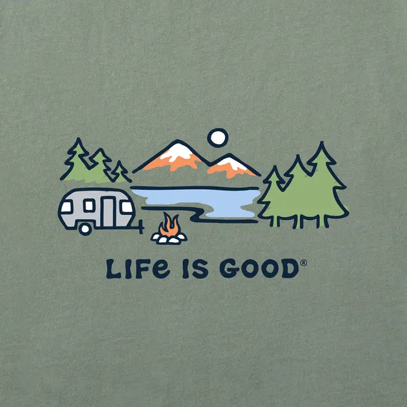 Airstream Lakeside Camper Men's T-Shirt by Life is Good®