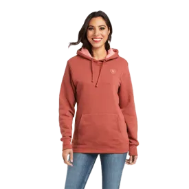 Ariat Women's REAL Arm Logo Marsala Hoodie