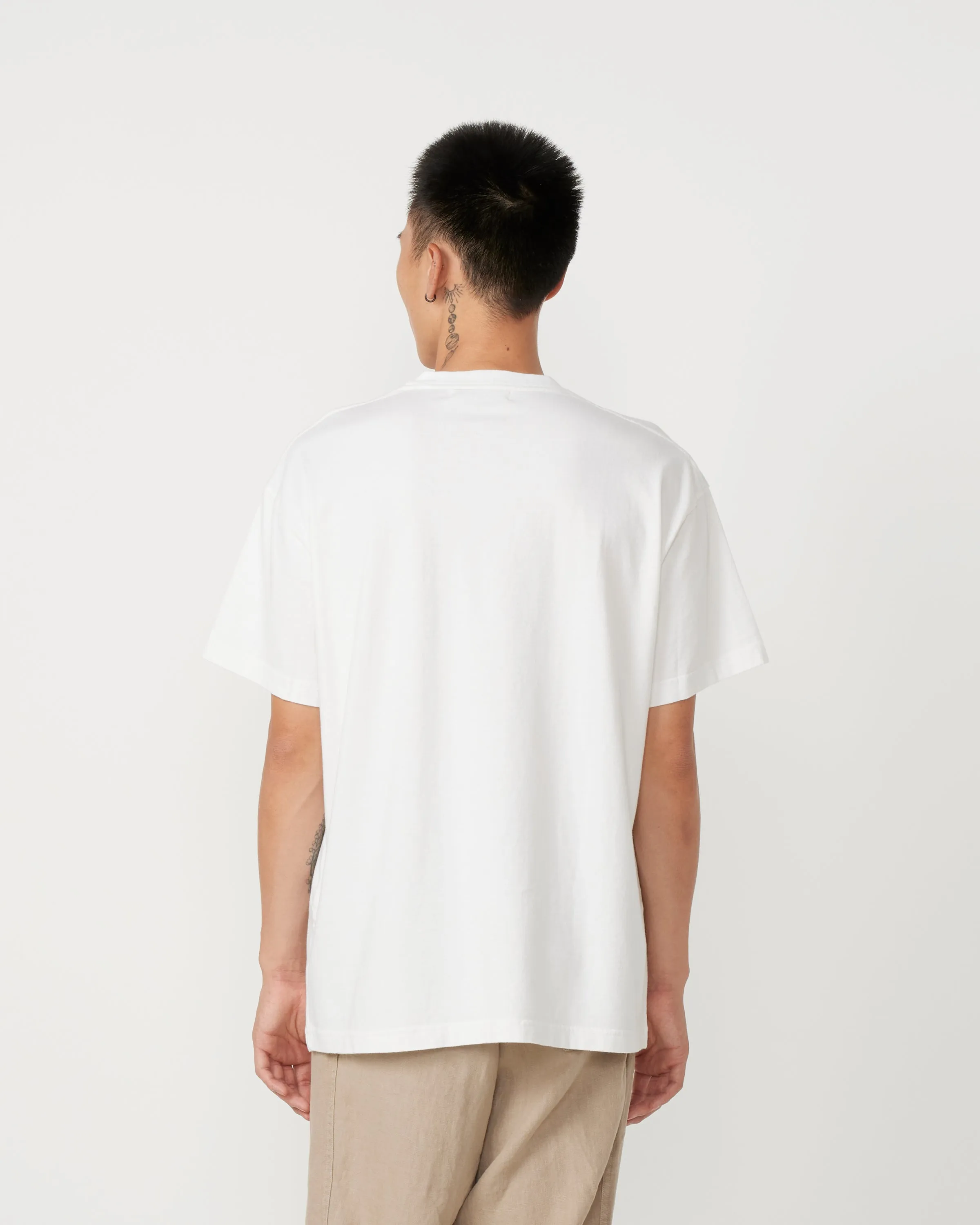 Big Pocket Tee in White