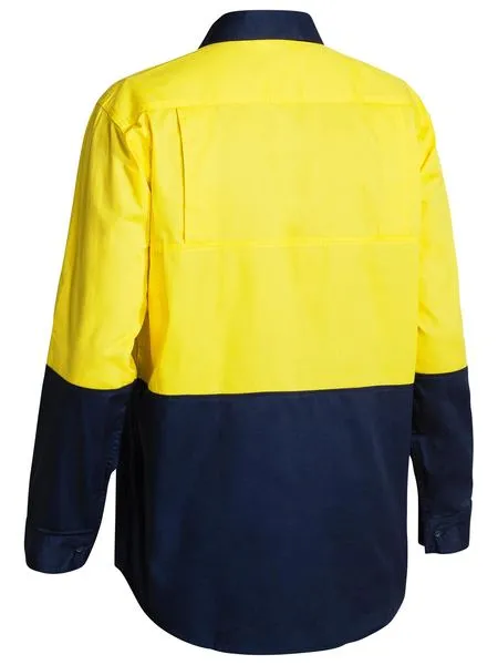 Bisley Hi Vis Cool Lightweight Drill Shirt- Long Sleeve (BS6895)