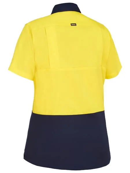 Bisley Women's Cool Lightweight Hi Vis Drill Shirt (BL1895)