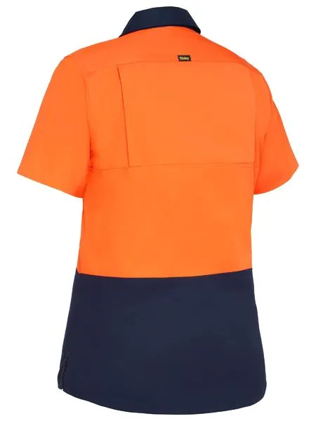 Bisley Women's Cool Lightweight Hi Vis Drill Shirt (BL1895)