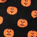 Black & Orange Pumpkins Open Long Cardigan