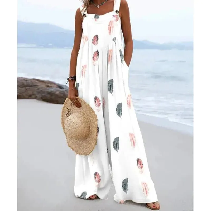 Bohemian Wide Leg Jumpsuit