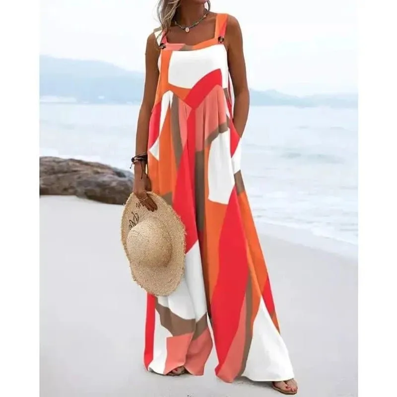 Bohemian Wide Leg Jumpsuit