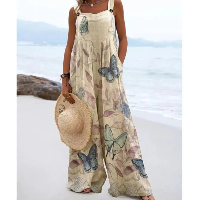 Bohemian Wide Leg Jumpsuit