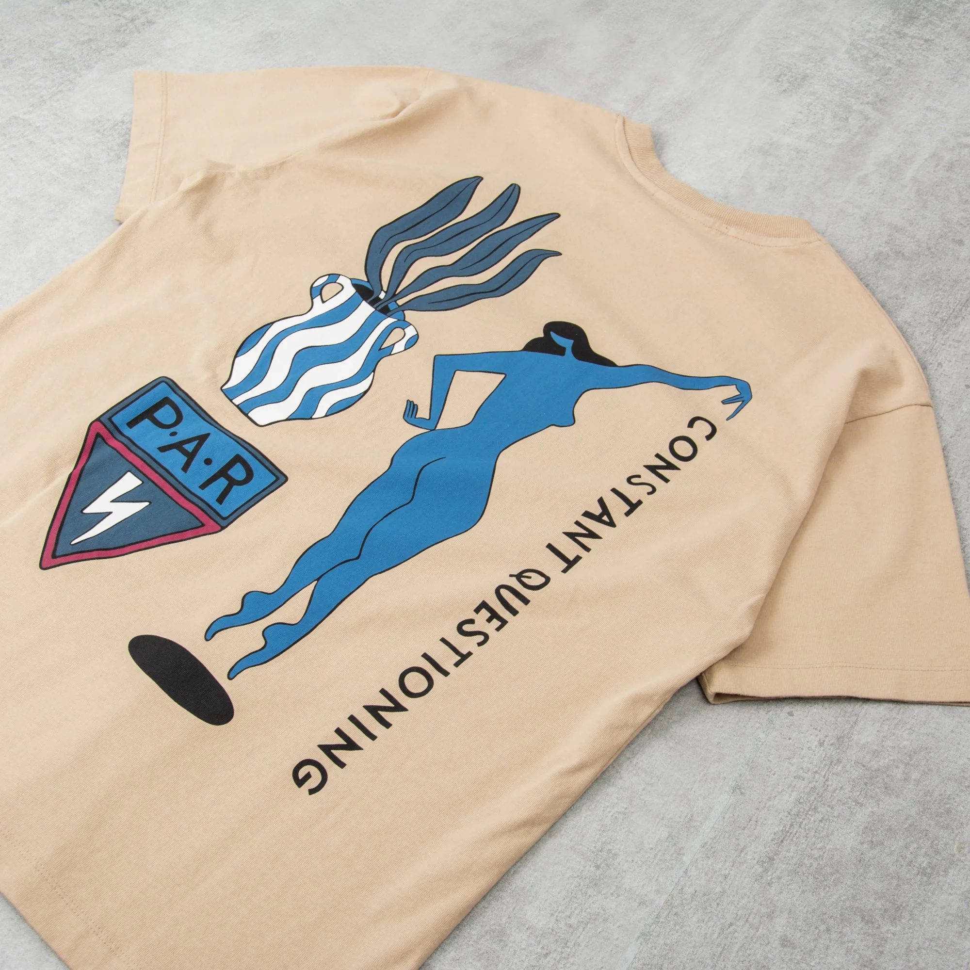 By Parra Questioning Tee - Beige