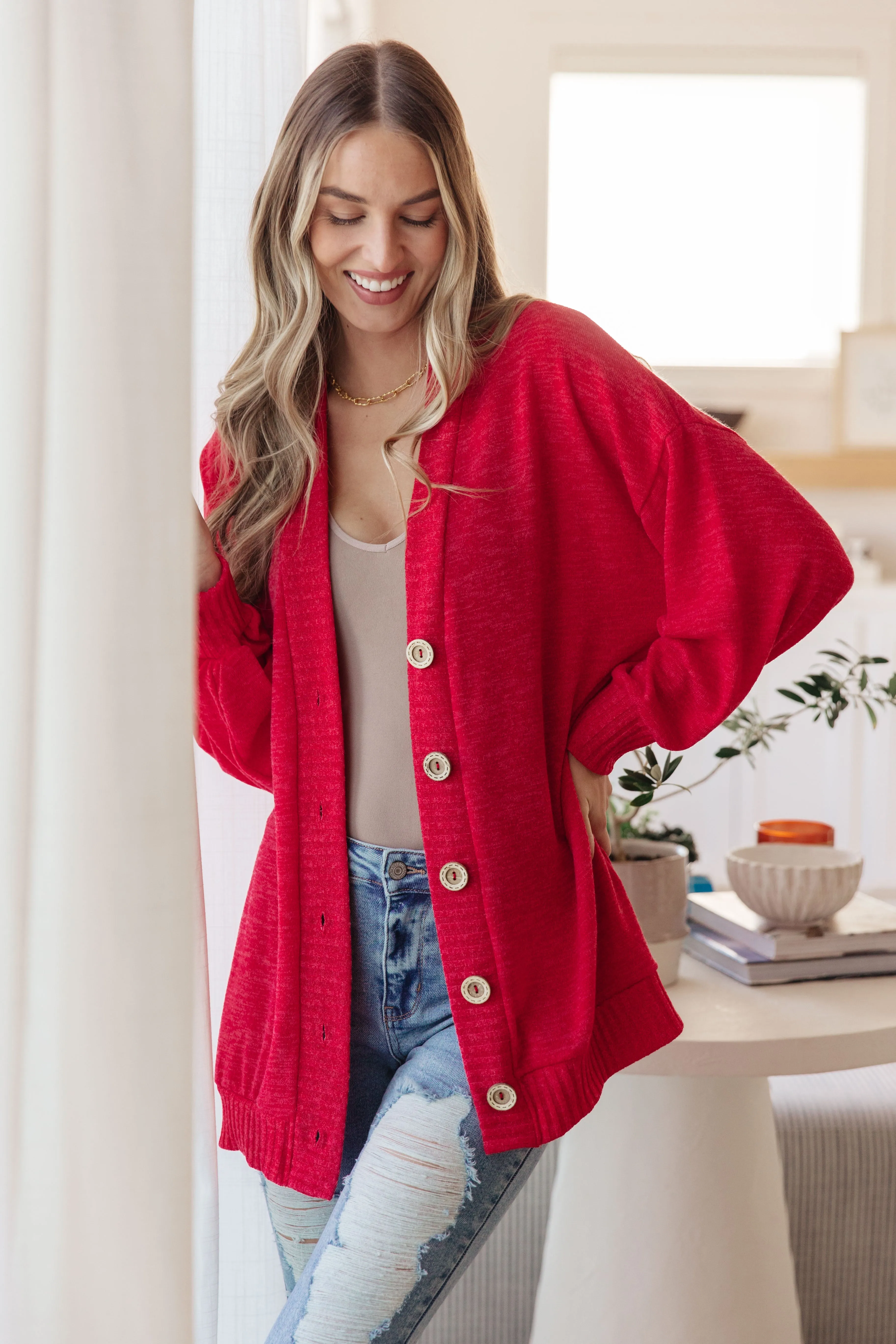 Cardinal Neighbor Cardigan