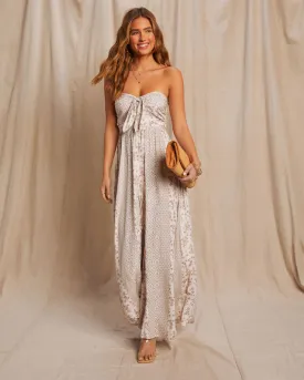 Carmella Strapless Smocked Jumpsuit