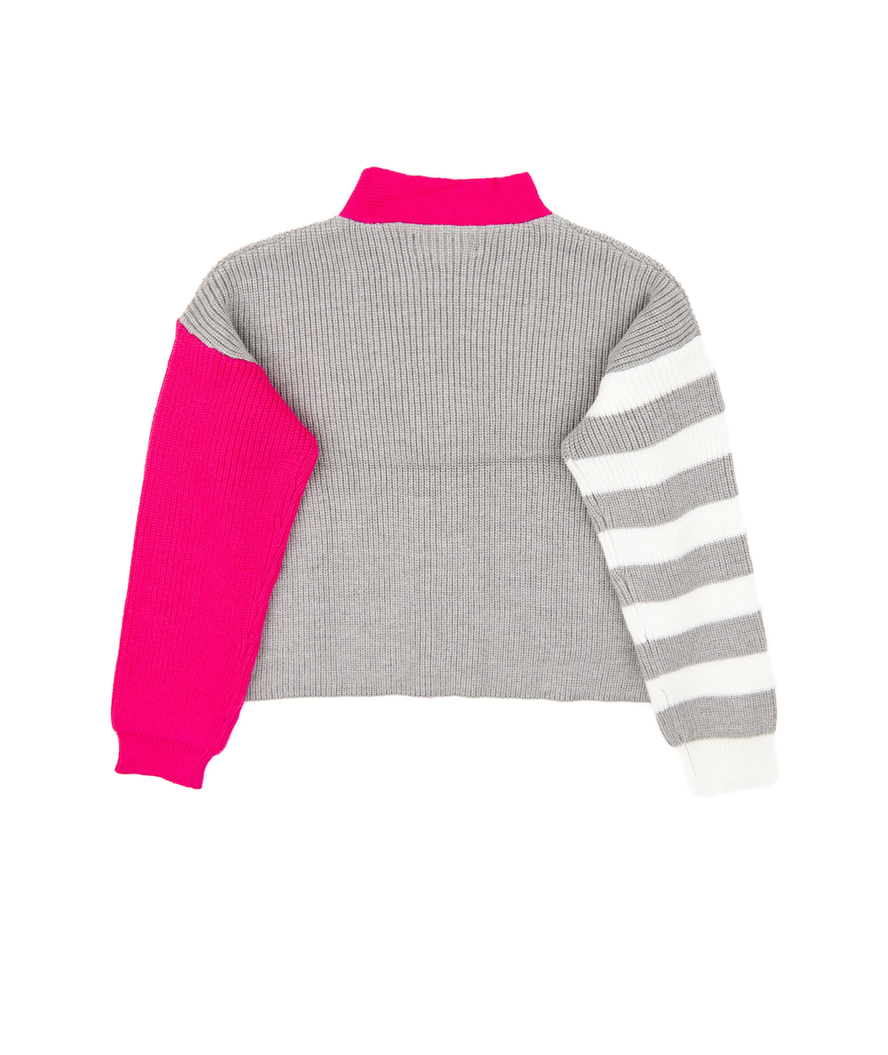 Central Park West Girls Ava Color Block Cardigan