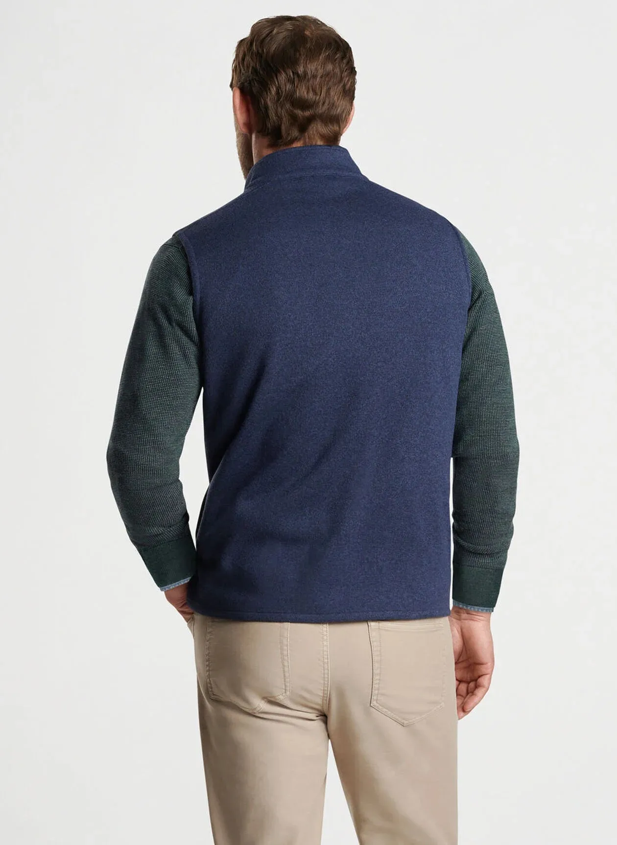 Crown Sweater Fleece Vest in Navy by Peter Millar