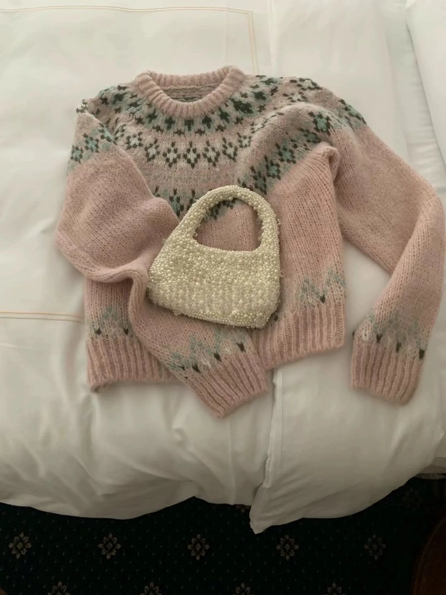 Emalee Nordic Pattern Knit Sweater