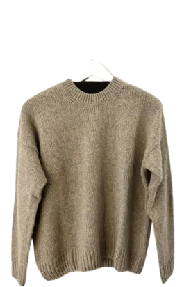 evam eva Cashmere   Sable Crew Neck Sweater