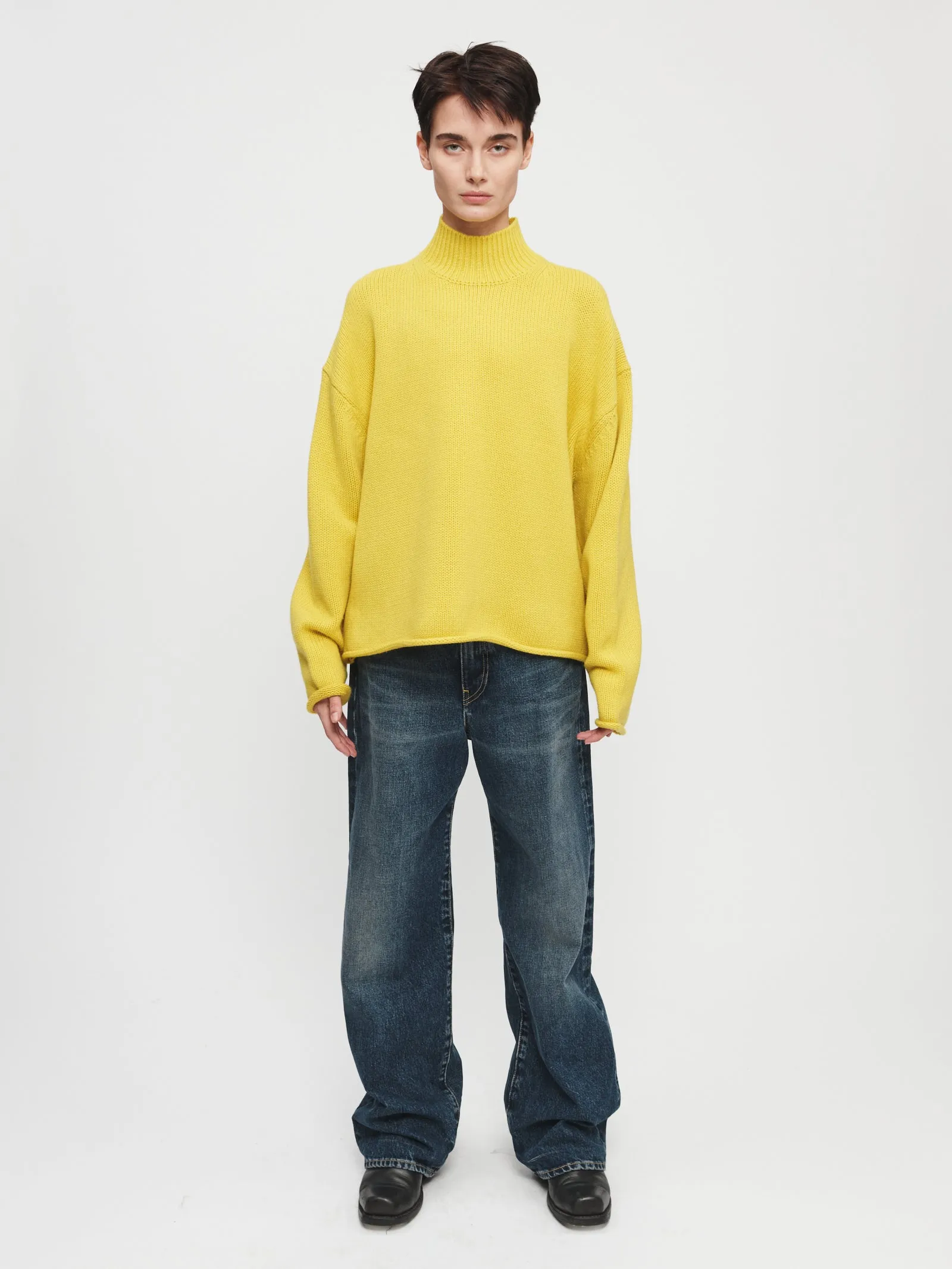 Everyday Mockneck in Yellow