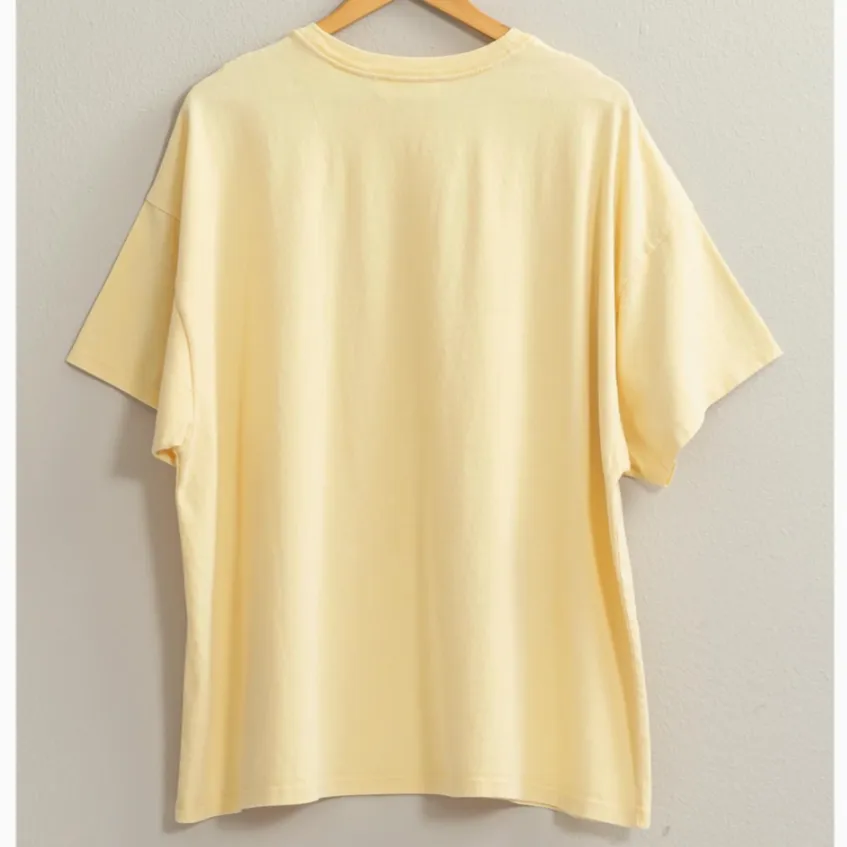 Everyday Simple Oversized Solid T-Shirt