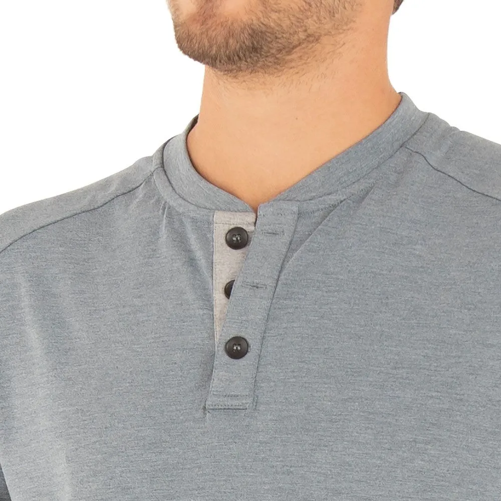 Free Fly Apparel Men's Bamboo Flex Long Sleeve Henley