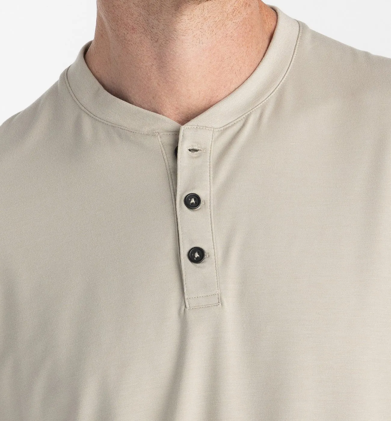 Free Fly Apparel Men's Bamboo Flex Long Sleeve Henley