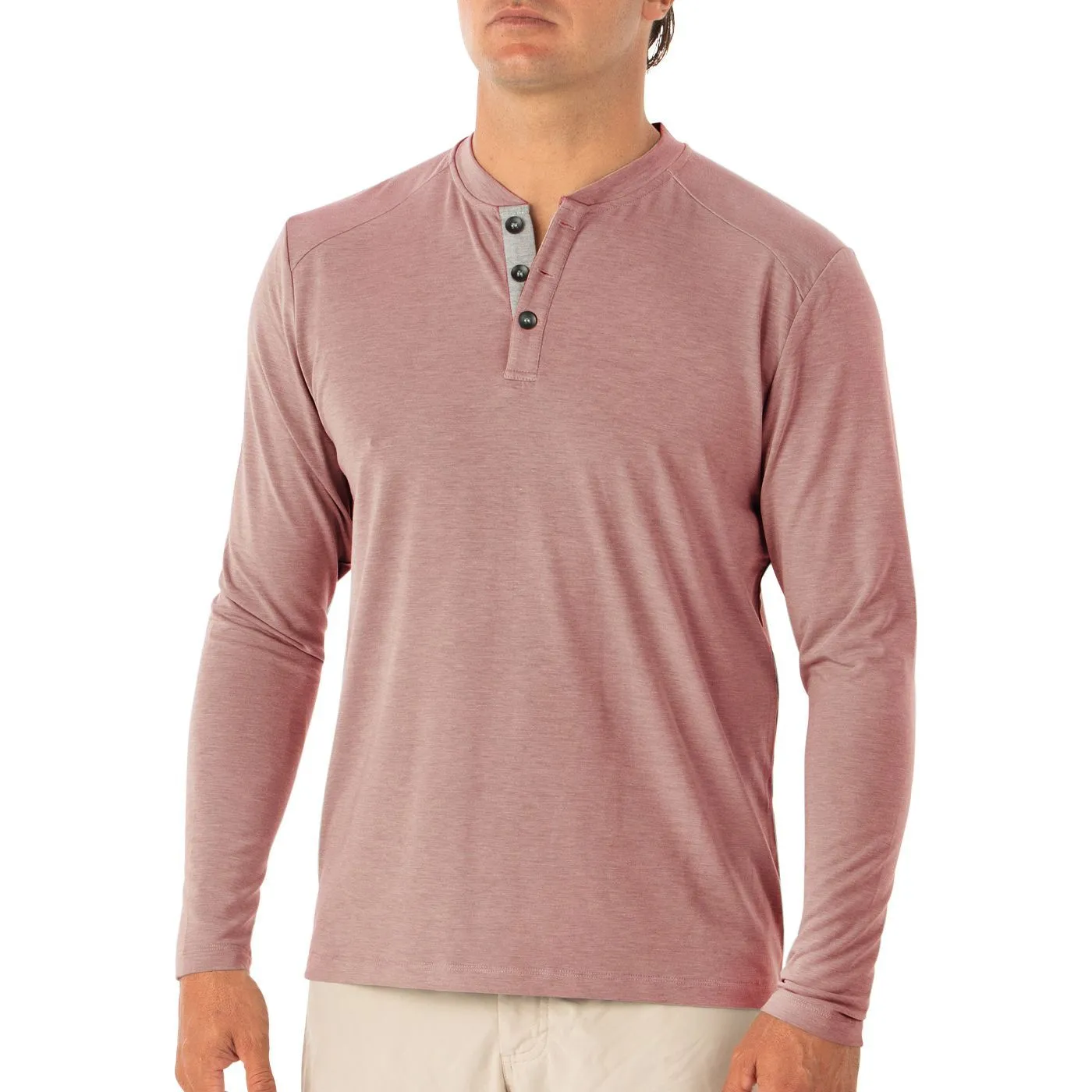 Free Fly Apparel Men's Bamboo Flex Long Sleeve Henley