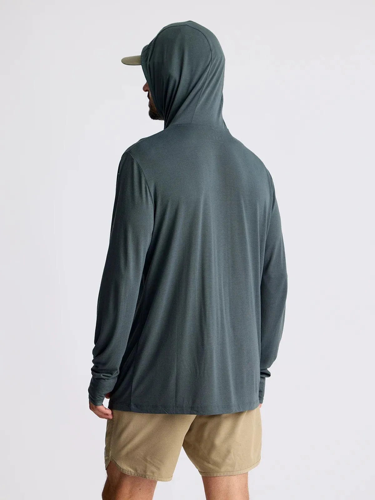 Free Fly Men’s Bamboo Lightweight Hoodie Midnight