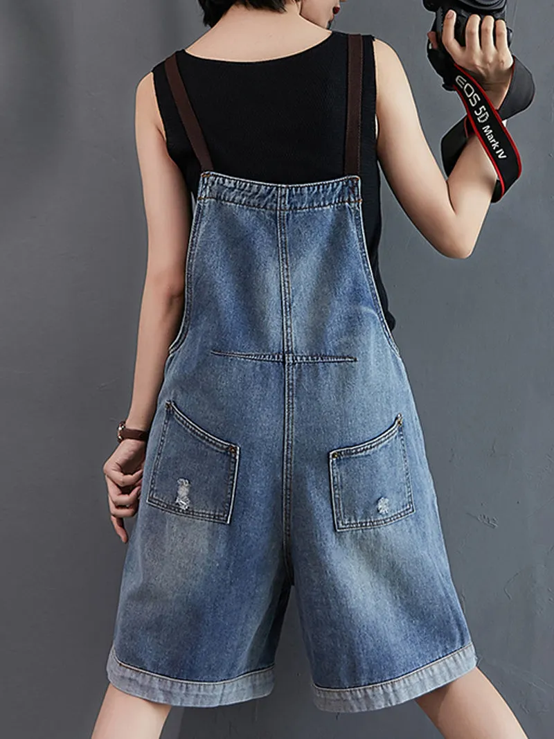 Like A Wind Short Overall Dungaree