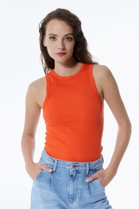 Liv Crew Neck Tanktop Orange