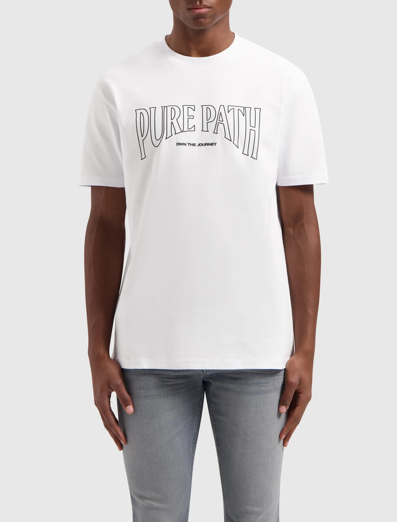 Outline Focus T-shirt | White