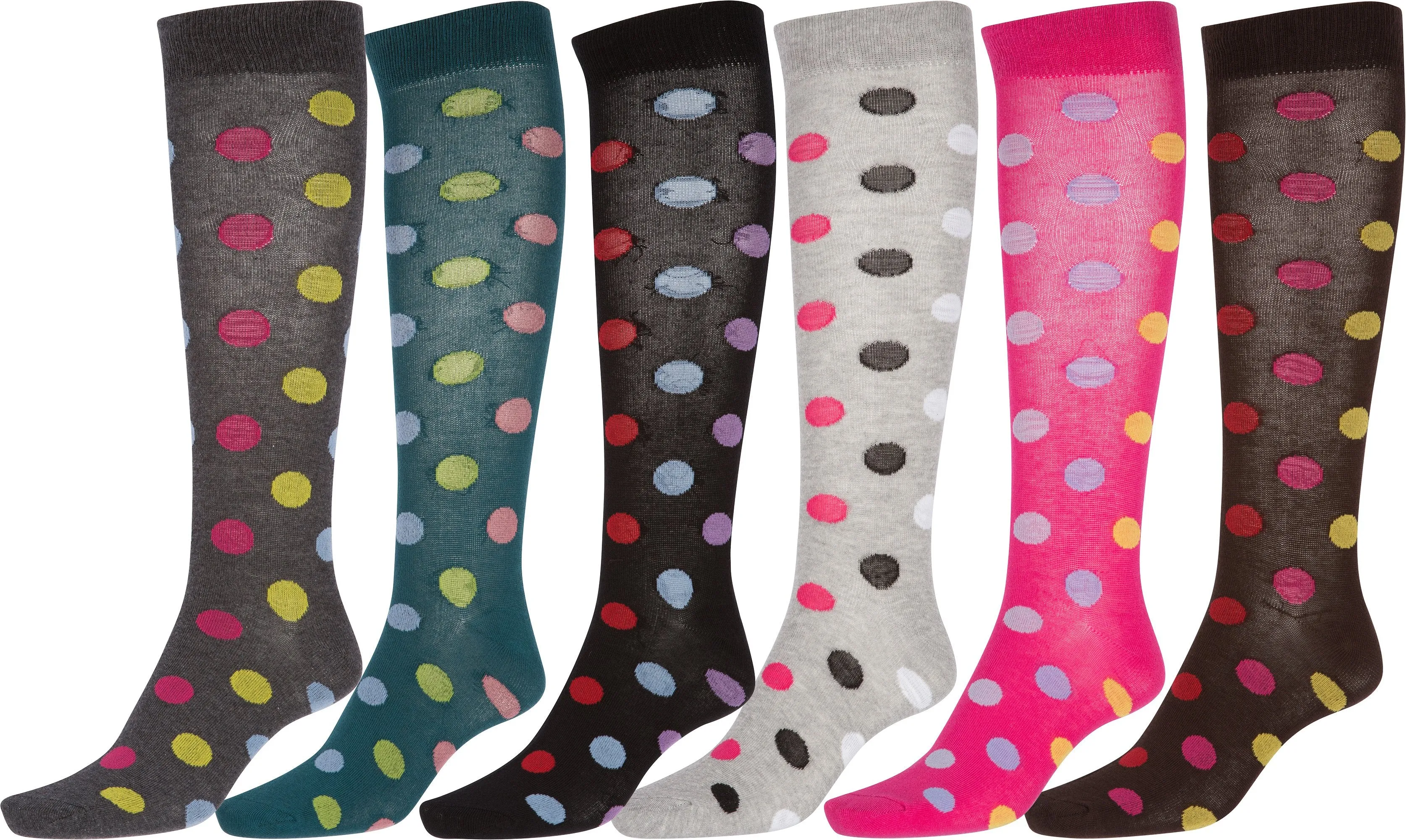 Sakkas Women's Cotton Blend Knee High Socks Assorted Pack