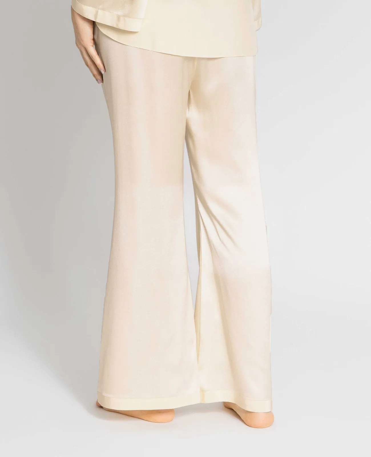 Silk Pyjamas Flare Lounge Pants