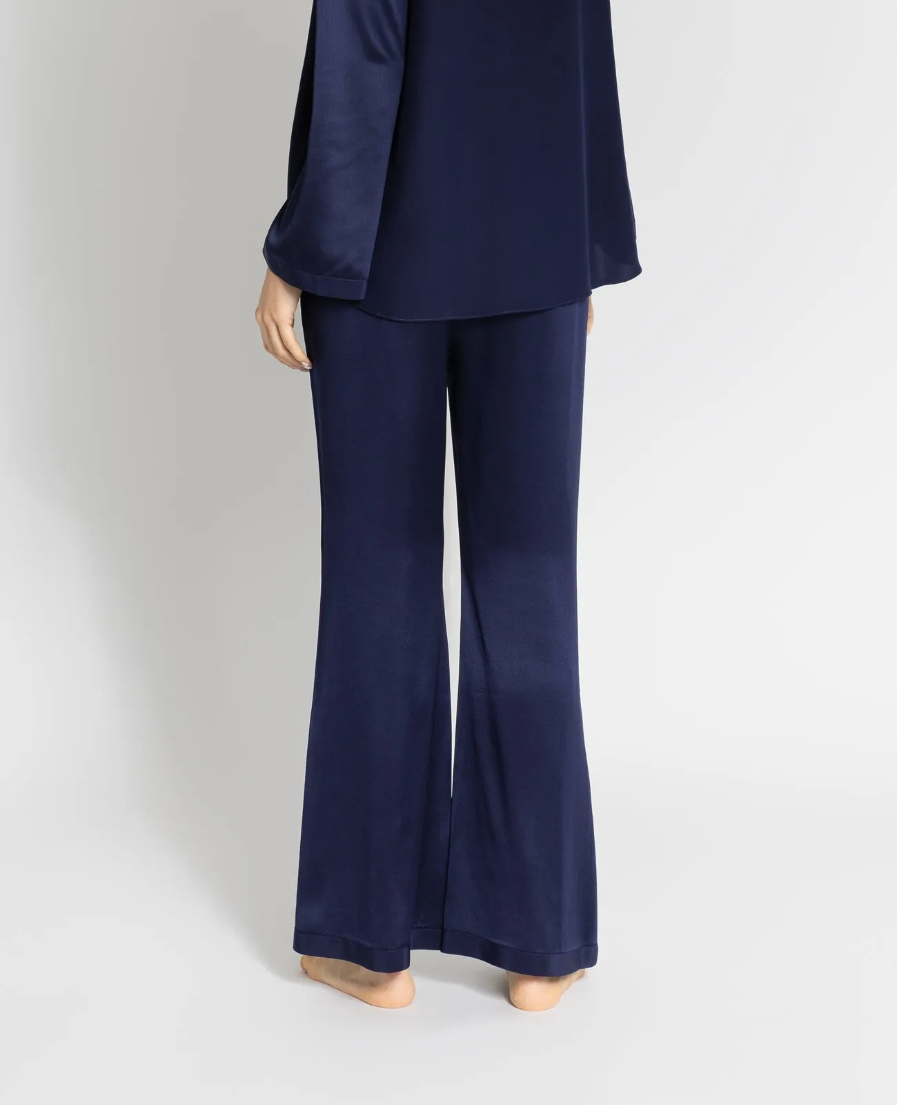 Silk Pyjamas Flare Lounge Pants