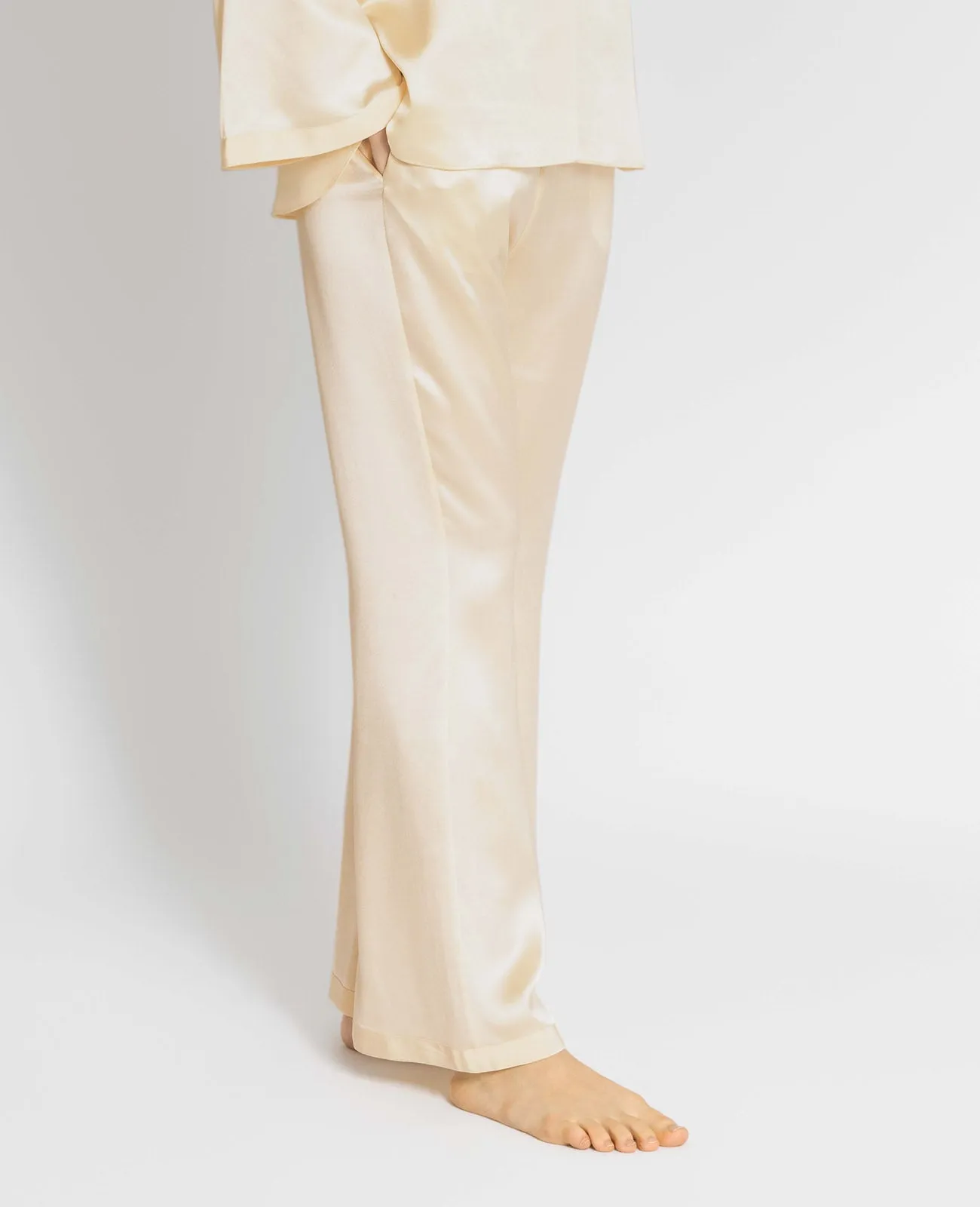 Silk Pyjamas Flare Lounge Pants