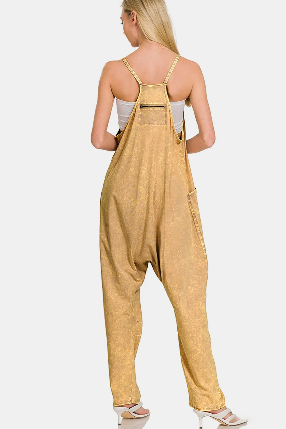 Spaghetti Strap Jumpsuit with Pockets