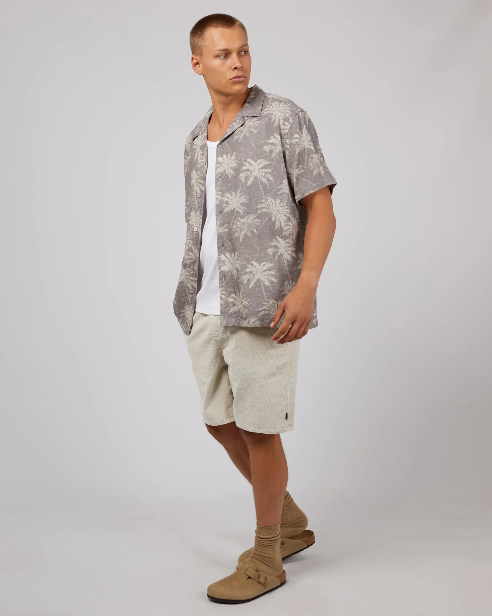 Spike Palm Shirt Grey