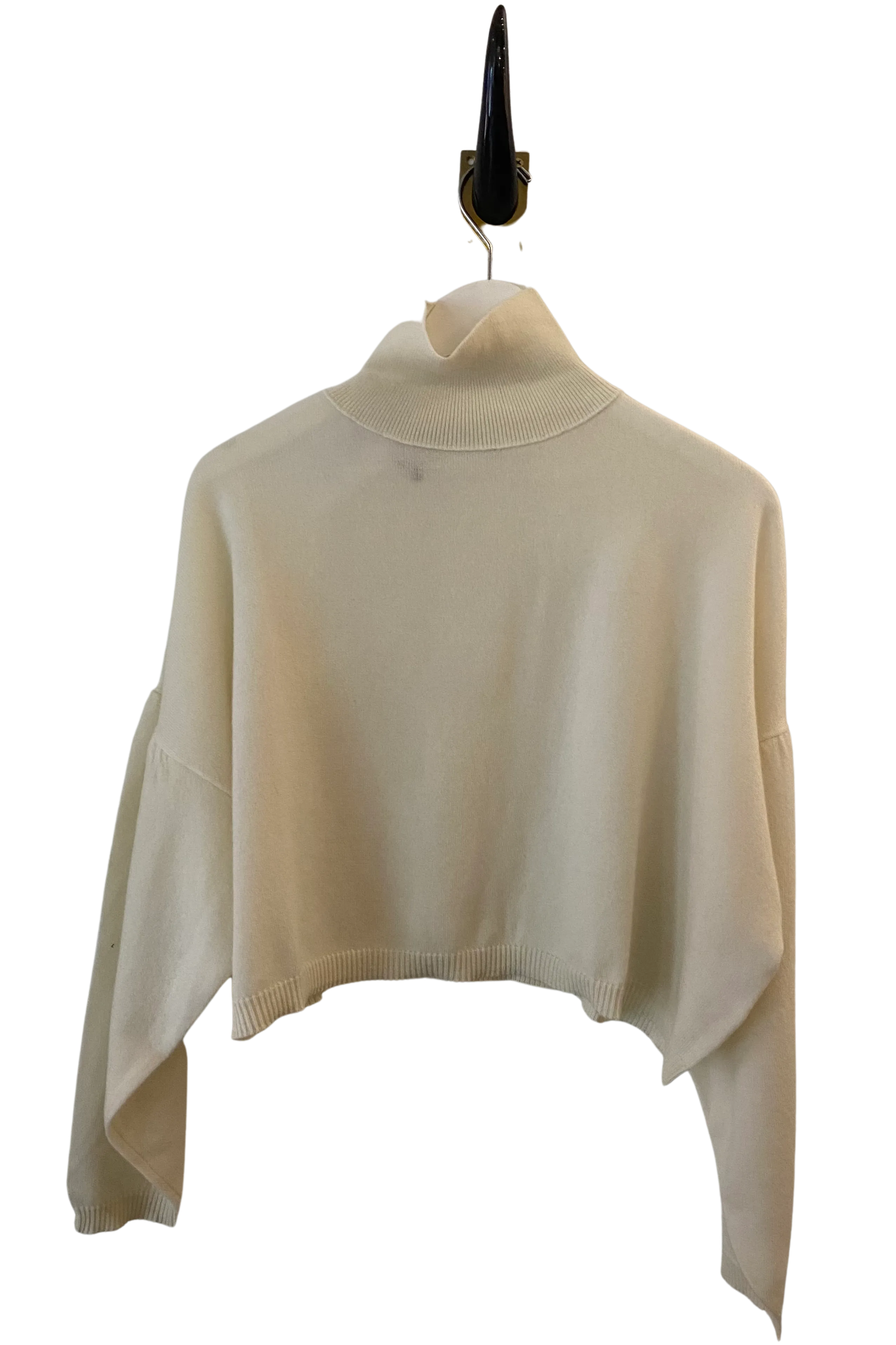 Swing Mock Neck Sweater in Creme