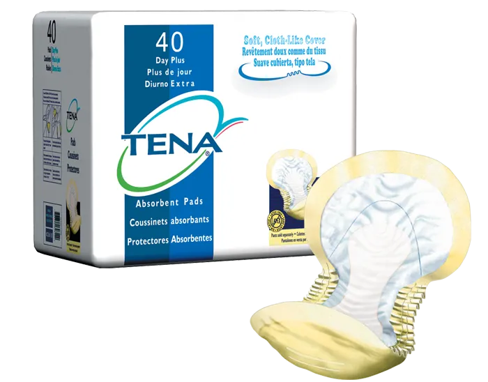 Tena 62618 Day Plus Pads, Yellow