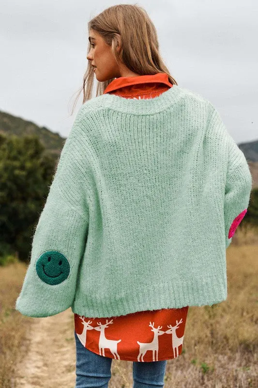 The Fuzzy Smile Knit Cardigan