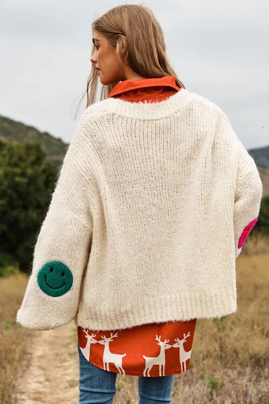 The Fuzzy Smile Knit Cardigan