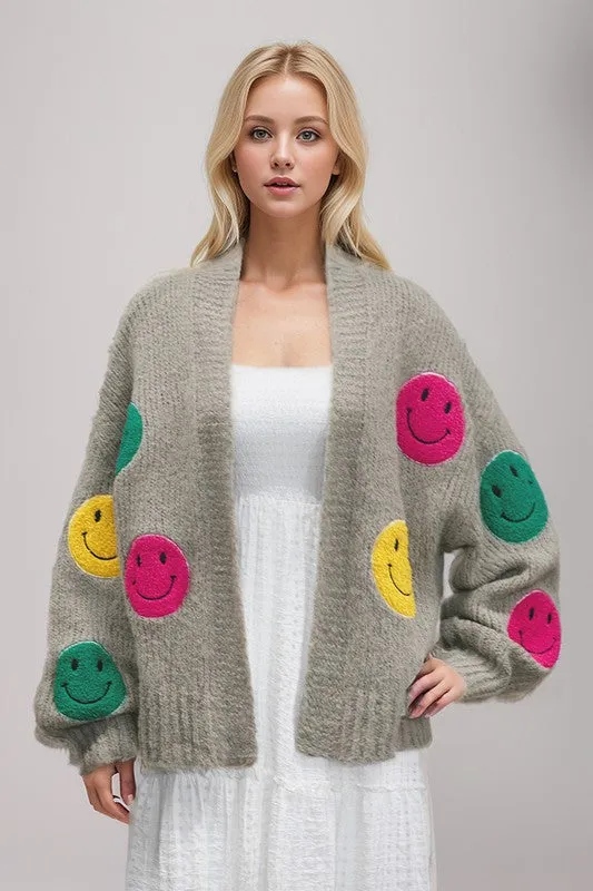 The Fuzzy Smile Knit Cardigan