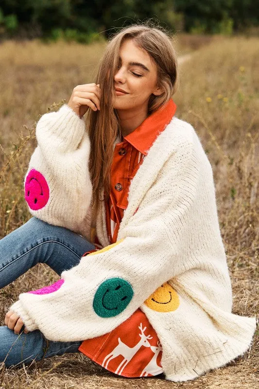 The Fuzzy Smile Knit Cardigan