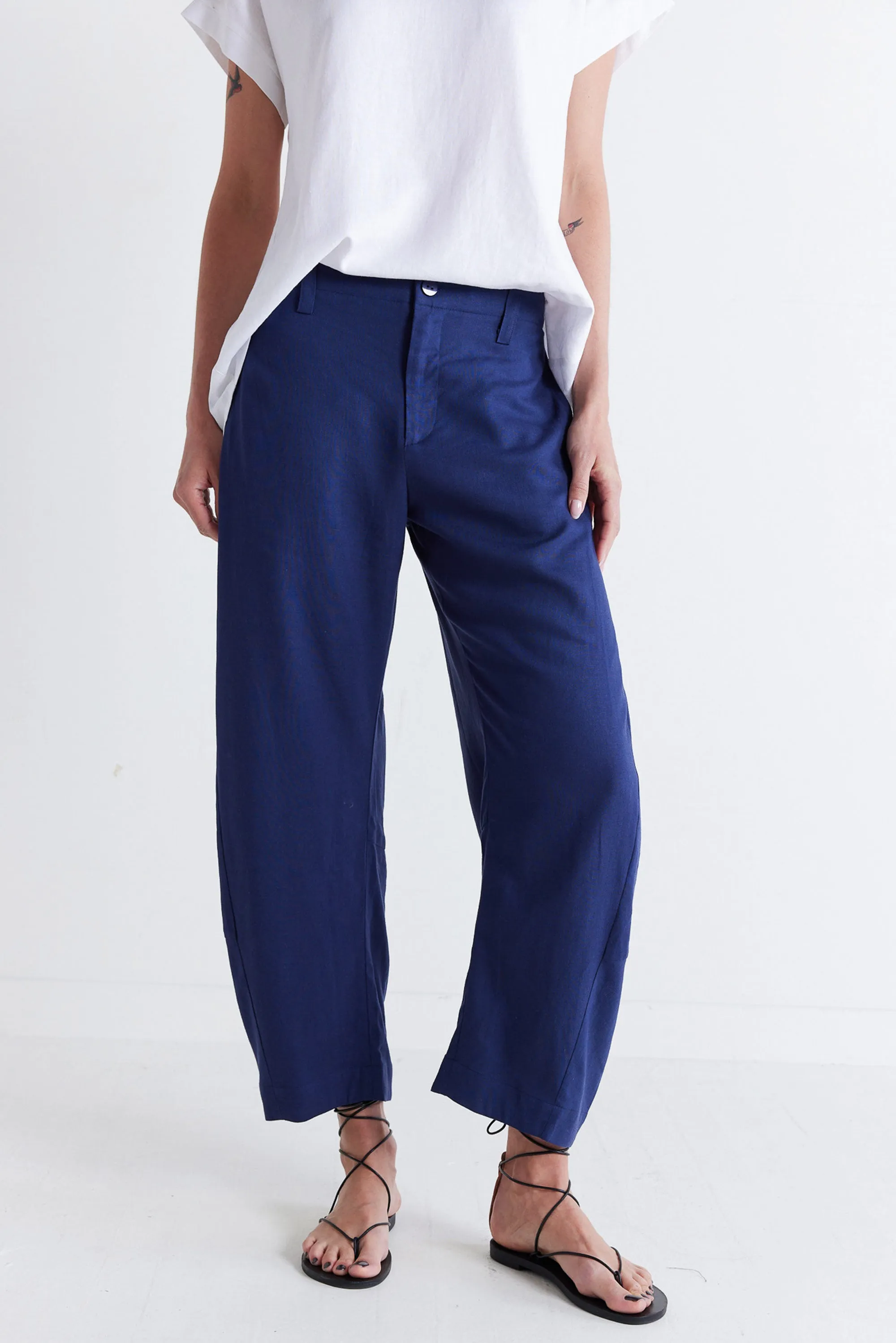 The Uptown Loose Linen Pants