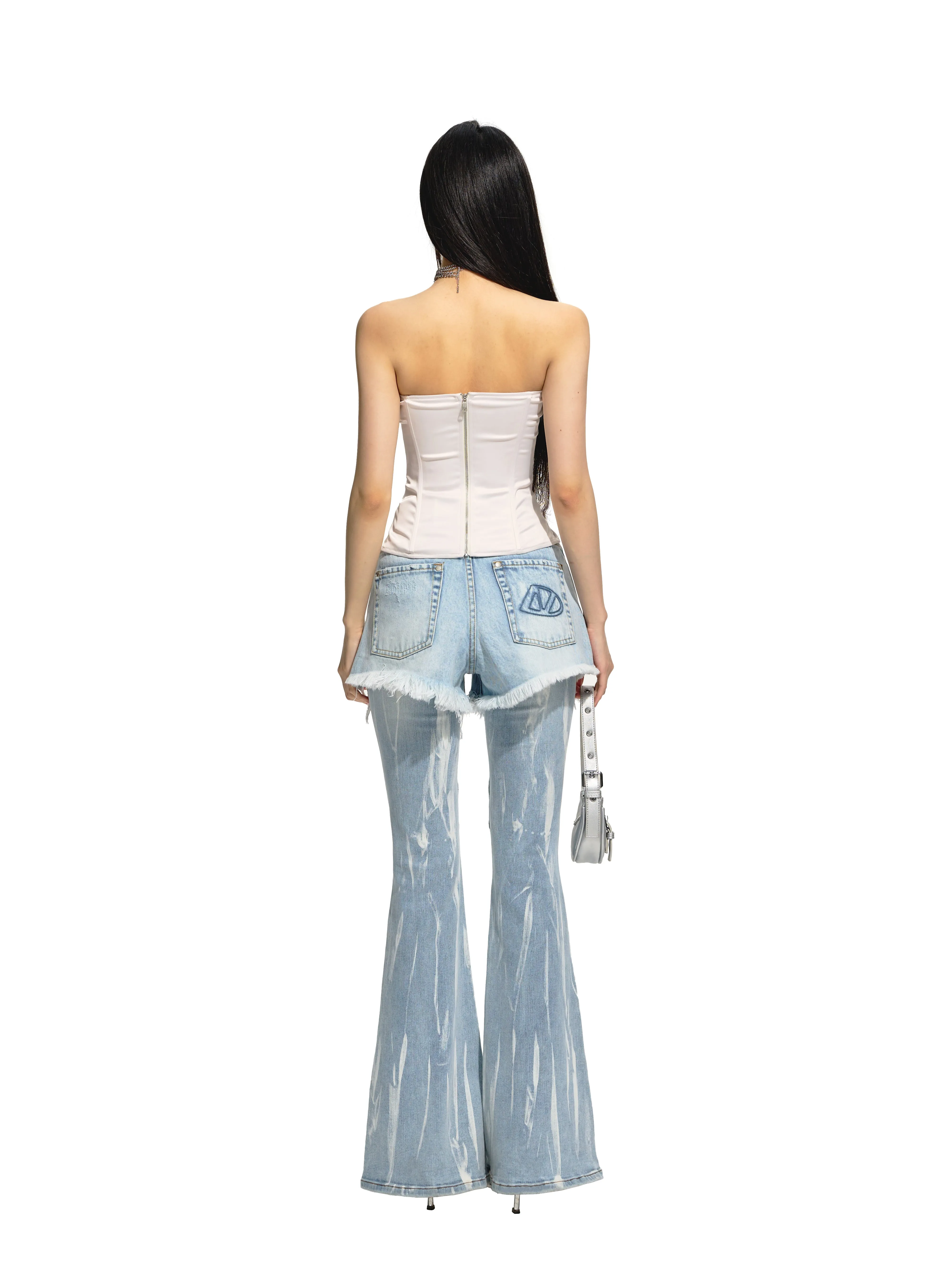 White Unrestraint Corset Top