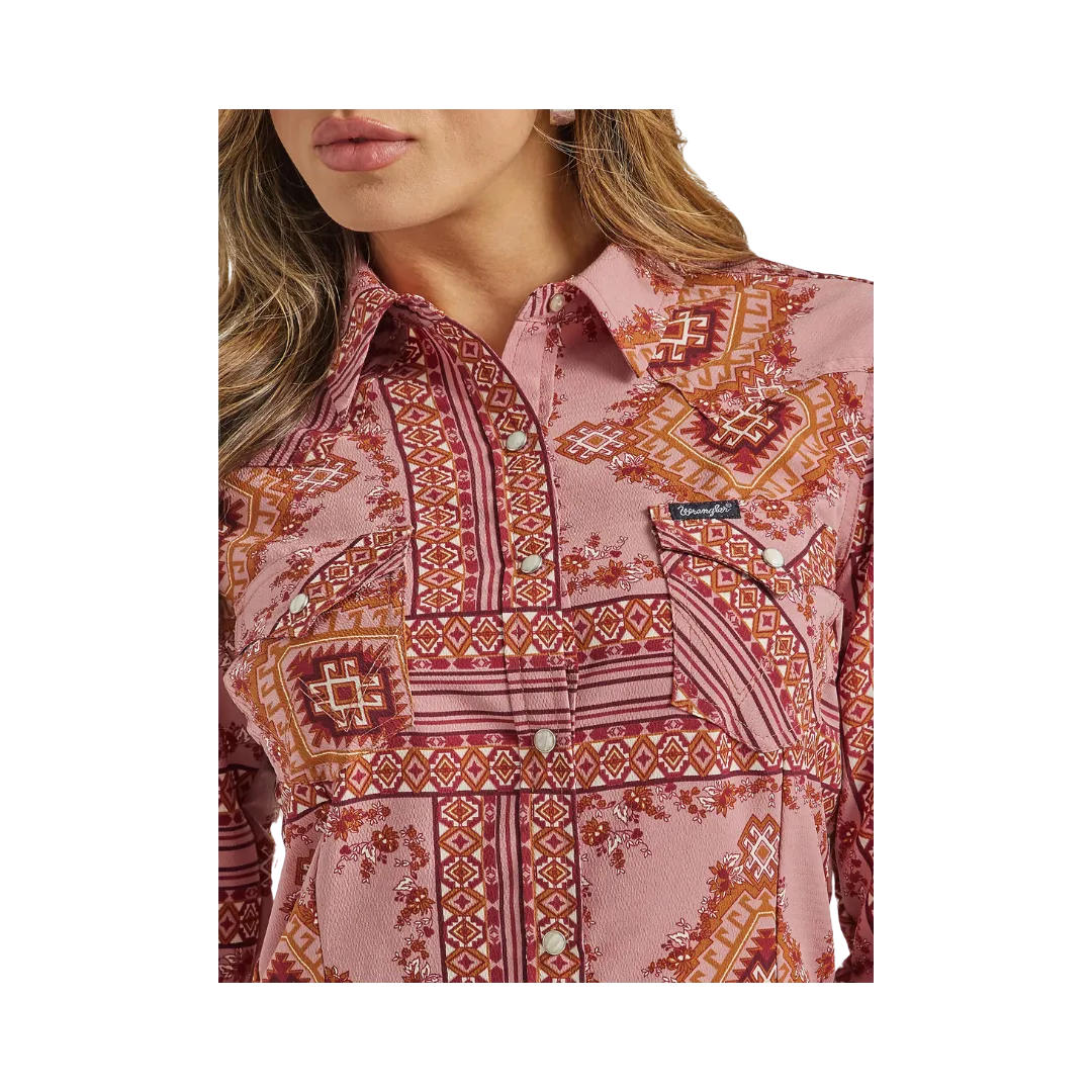 Wrangler Women's Retro Lightweight Western Snap Shirt