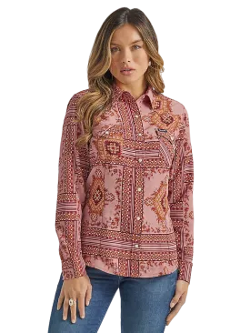 Wrangler Women's Retro Lightweight Western Snap Shirt